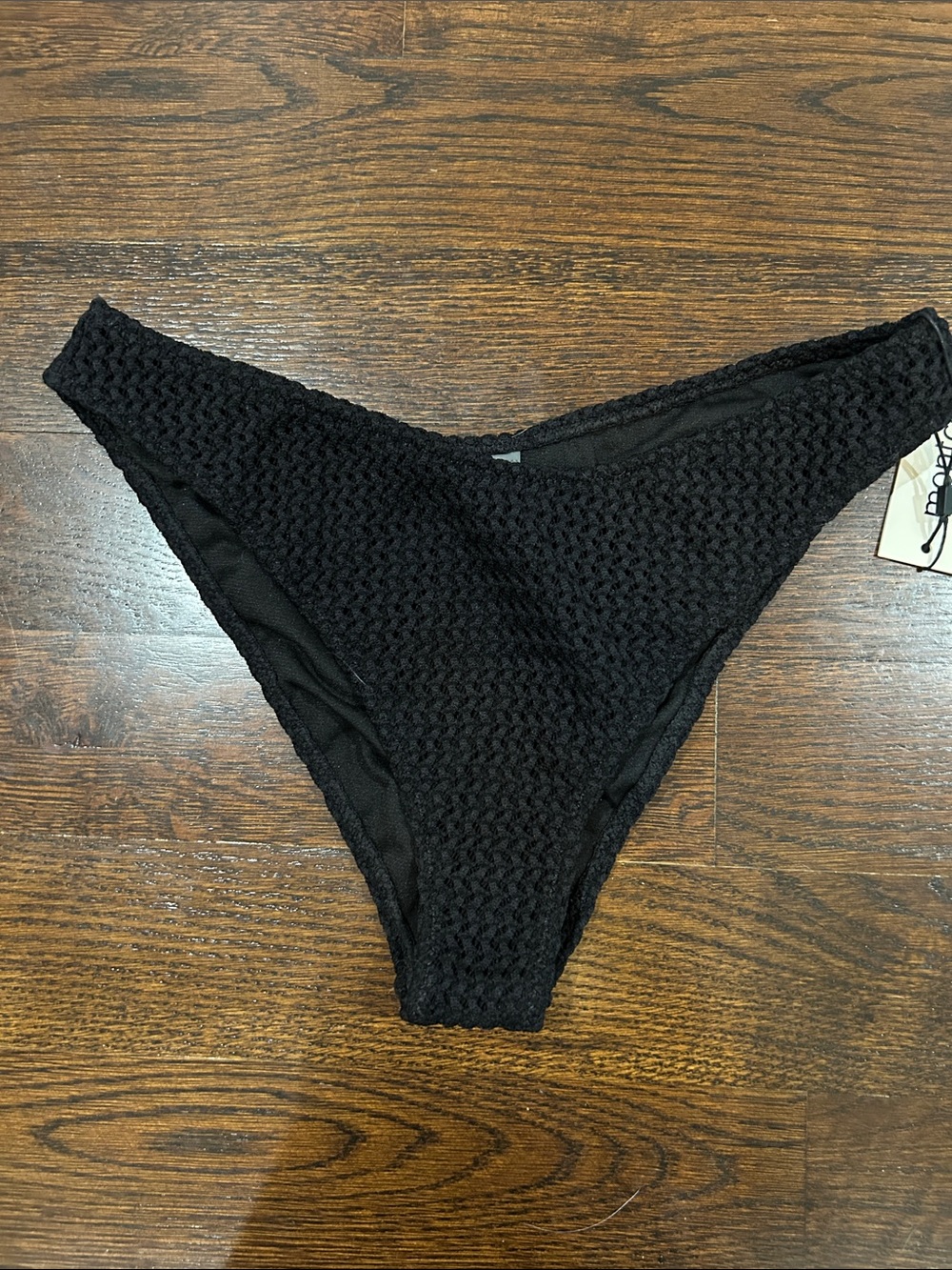 NWT MONTCE Black Crochet Lulu (Zig-Zag Stitch) Bikini Bottom SIZE XL Z129 - Picture 6 of 8
